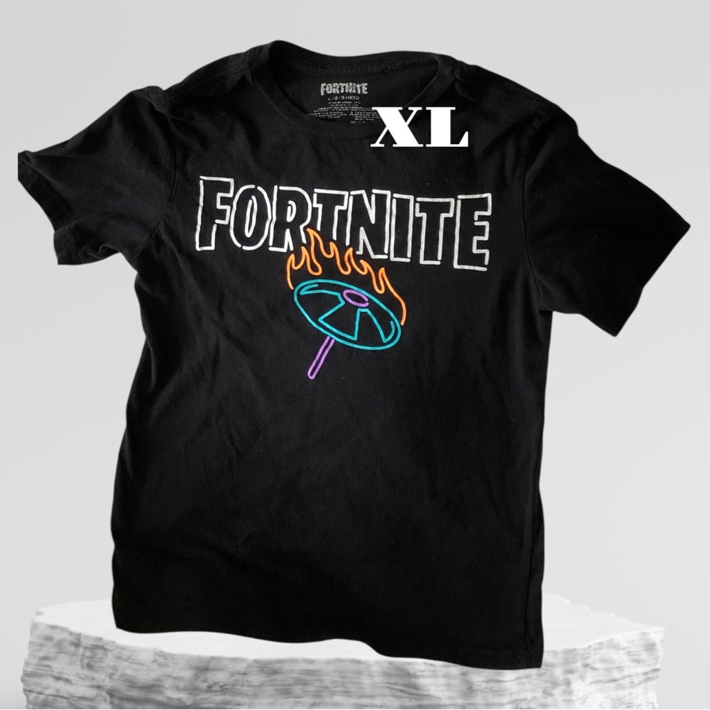 Fortnite Black Kids Short Sleeve Tee